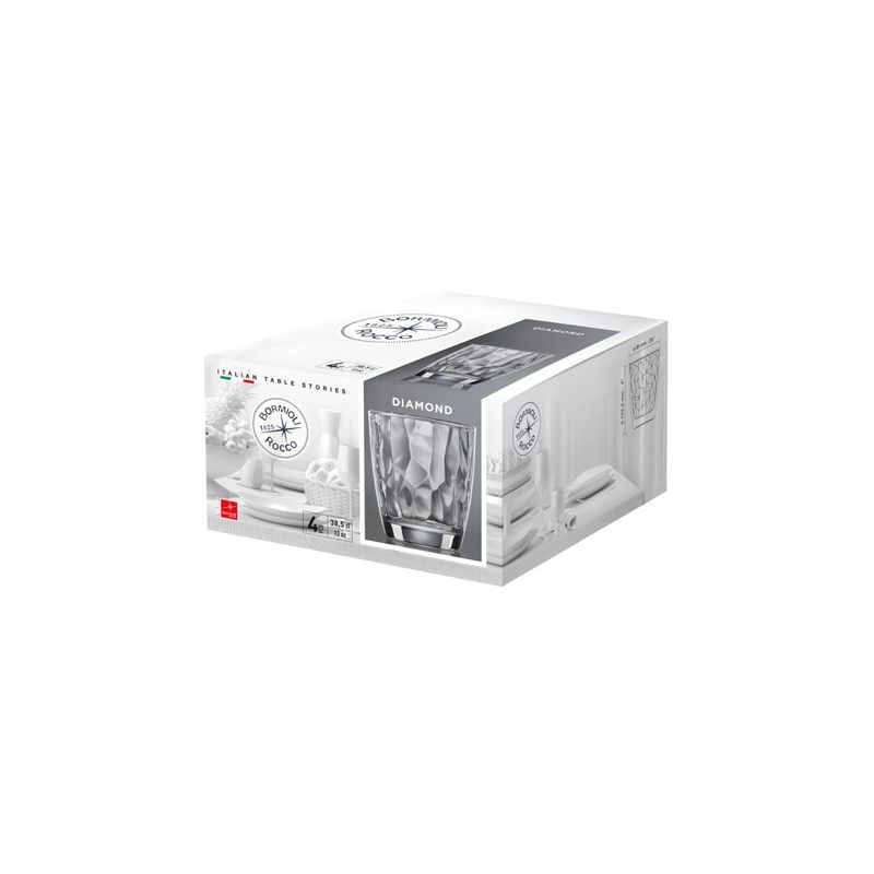 BORMIOLI ROCCO DIAMOND DOF 385ml CLEAR (302260M02321990) (*315-177*) = PACK OF 6 X EACHES