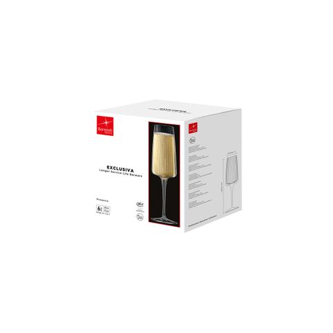 BORMIOLI ROCCO EXCLUSIVA PROSECCO 255ml (3.49790) (*320-200*) = PACK OF 24 X EACHES