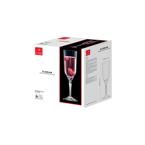 BORMIOLI ROCCO FLORIAN PROSECCO 210ml CLEAR (1.99413) (*310-480*) = PACK OF 24 X EACHES