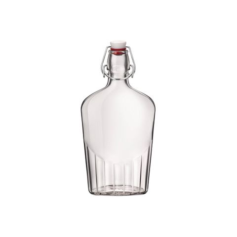 BORMIOLI ROCCO FIASCHETTA POCKET FLASK 0.5lt CLEAR (3.89130) (*330-205*) = PACK OF 30 X EACHES