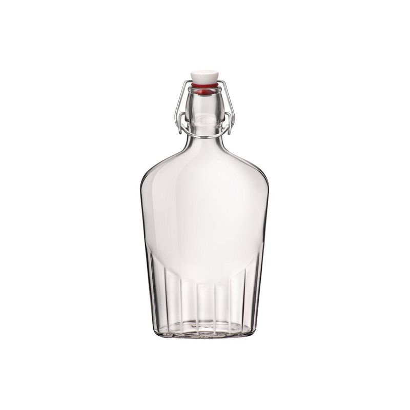 BORMIOLI ROCCO FIASCHETTA POCKET FLASK 0.5lt CLEAR (3.89130) (*330-205*) = PACK OF 30 X EACHES