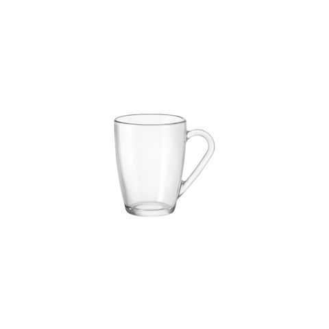 BORMIOLI ROCCO ICON MUG w/HANDLE 340ml CLEAR (4.16831) (*320-121*) = PACK OF 6 X EACHES
