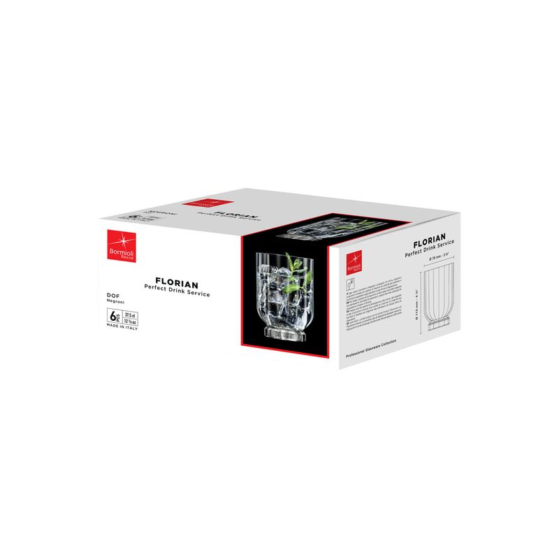 BORMIOLI ROCCO FLORIAN DOF TUMBLER 375ml CLEAR (1.99416) (*310-486*) = PACK OF 24 X EACHES