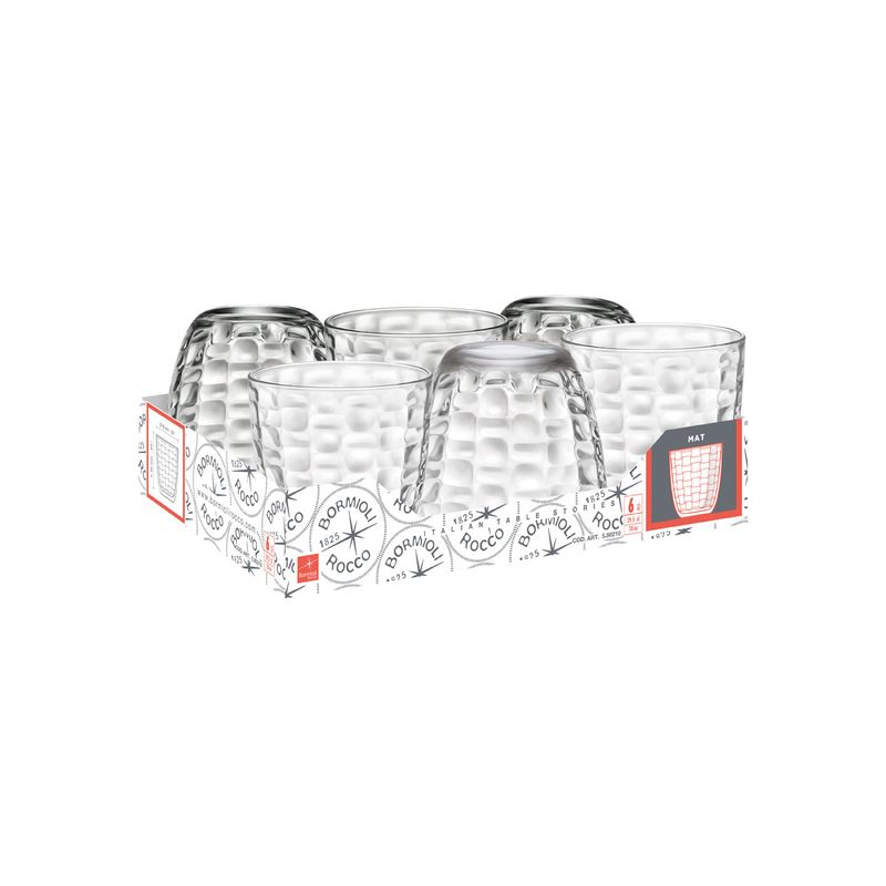 BORMIOLI ROCCO MAT WATER 293ml CLEAR (5.80210) (*340-305*) = PACK OF 6 X EACHES