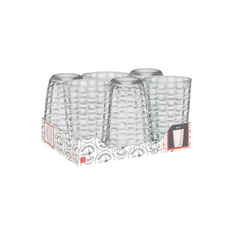 BORMIOLI ROCCO MAT LONG DRINK 395ml CLEAR (5.80211) (*340-306*) = PACK OF 6 X EACHES