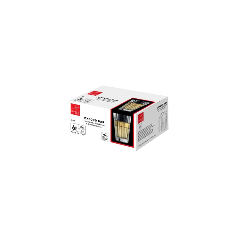 BORMIOLI ROCCO OXFORD BAR SHOT 38ml CLEAR (3.40765) (*310-410*) = PACK OF 48 X EACHES