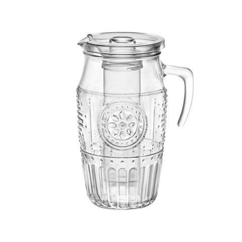BORMIOLI ROCCO ROMANTIC WATER PITCHER 1.8lt CLEAR (3.35942) (*330-118*) = PACK OF 6 X EACHES