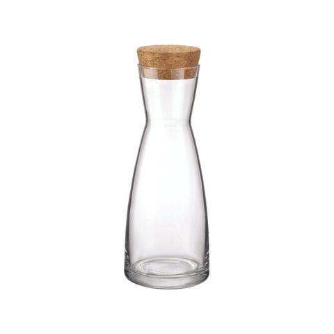 BORMIOLI ROCCO YPSILON CARAFE w/CORK LID 1.0lt (1.25001MSA) (*330-008*) = PACK OF 6 X EACHES