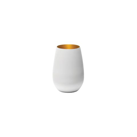 STOLZLE OLYMPIC TUMBLER 465ml MATT WHITE/GOLD (*365-440*) = PACK OF 24 X EACHES