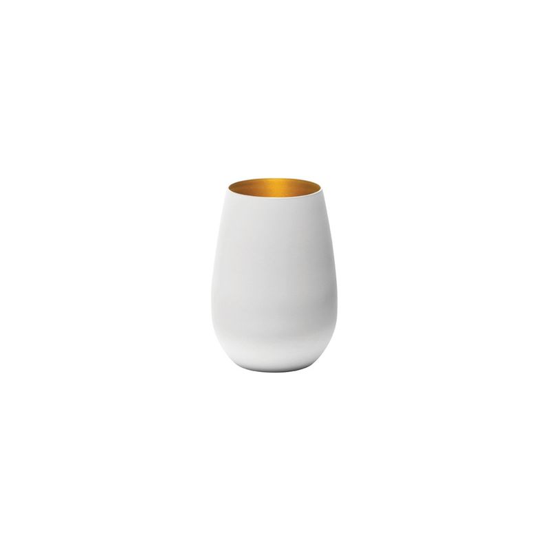 STOLZLE OLYMPIC TUMBLER 465ml MATT WHITE/GOLD (*365-440*) = PACK OF 24 X EACHES