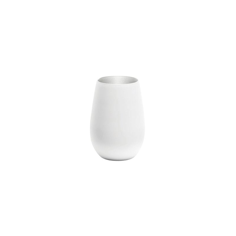 STOLZLE OLYMPIC TUMBLER 465ml MATT WHITE/SILVER (*365-441*) = PACK OF 24 X EACHES