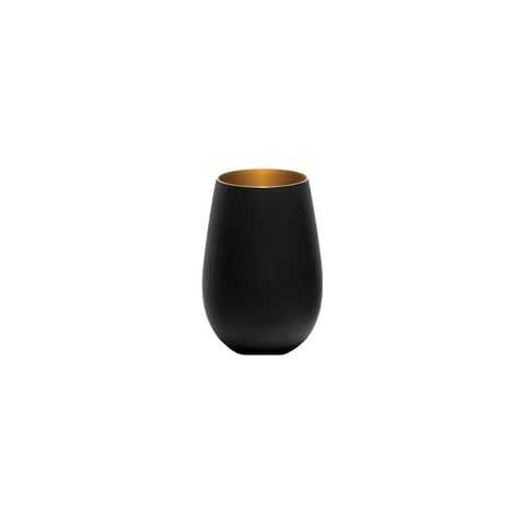 STOLZLE OLYMPIC TUMBLER 465ml MATT BLACK/GOLD (*365-410*) = PACK OF 24 X EACHES