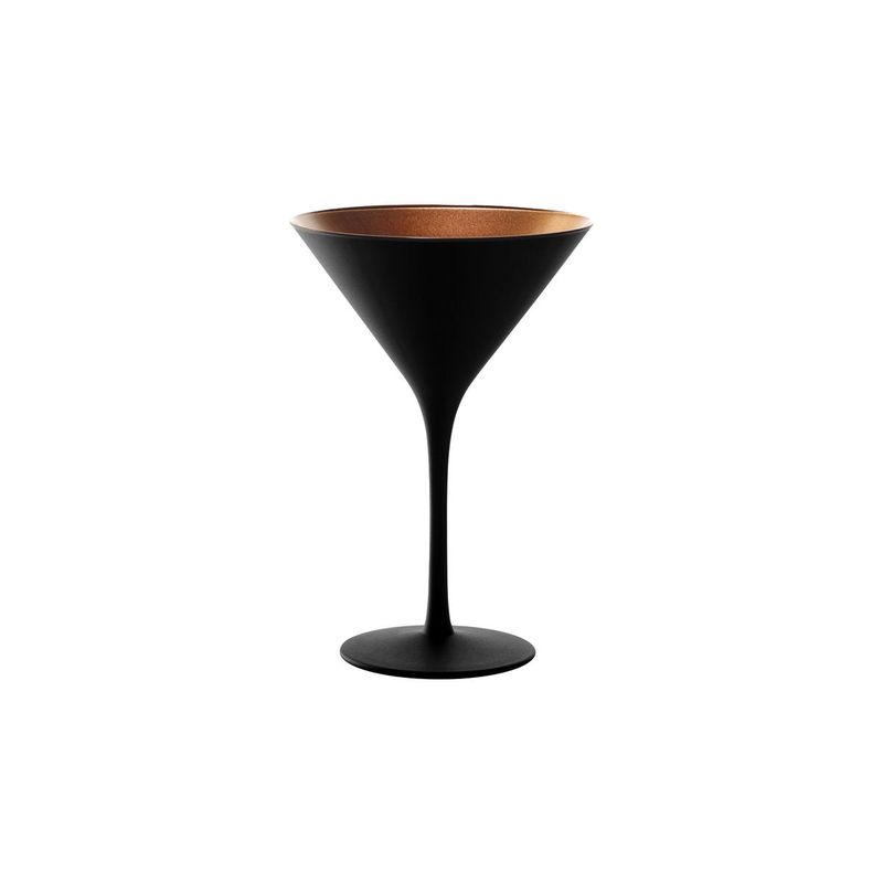 STOLZLE OLYMPIC COCKTAIL GLASS 240ml MATT BLACK/BRONZE (*365-402*) = PACK OF 24 X EACHES