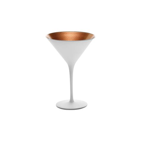 STOLZLE OLYMPIC COCKTAIL GLASS 240ml MATT WHITE/BRONZE (*365-422*) = PACK OF 24 X EACHES