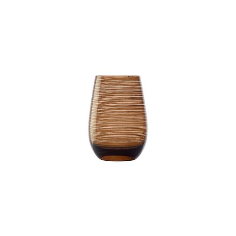 STOLZLE TWISTER TUMBLER 465ml BROWN (352 00 12 TW011) (*364-046*) = PACK OF 24 X EACHES