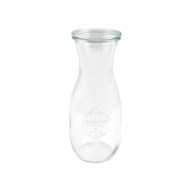 WECK BOTTLE GLASS JAR W/LID 530ml 60x184mm (764) (*82308*) = PACK OF 6 X EACHES