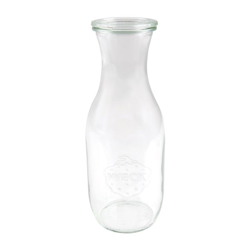 WECK BOTTLE GLASS JAR W/LID 1062ml 60x250mm (766) (*82309*) = PACK OF 6 X EACHES