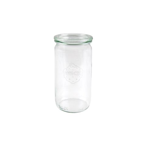 WECK CYLINDER GLASS JAR W/LID 340ml 60x130mm (975) (*82384*) = PACK OF 12 X EACHES