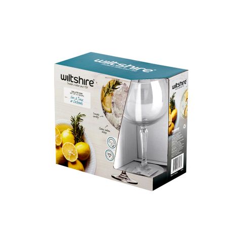 WILTSHIRE SALUTE GIN GLASS 600ml SET OF 2 (*WLT60153*) = PACK OF 3 X SETS