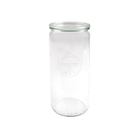 WECK CYLINDER GLASS JAR W/LID 1040ml 80x210mm (908) (*82386*) = PACK OF 6 X EACHES