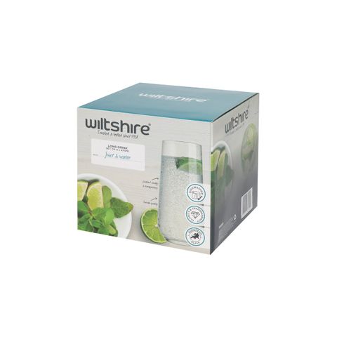 WILTSHIRE ALLEGRA LONG DRNK 470ml SET OF 4 (*WLT60141*) = PACK OF 4 X SETS