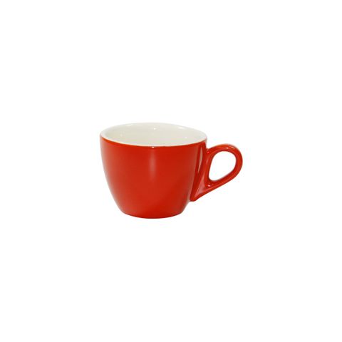 BREW -CHILLI/WHITE LARGE FLAT WHITE  CUP 220ml (*BW0015*) = PACK OF 6 X EACHES