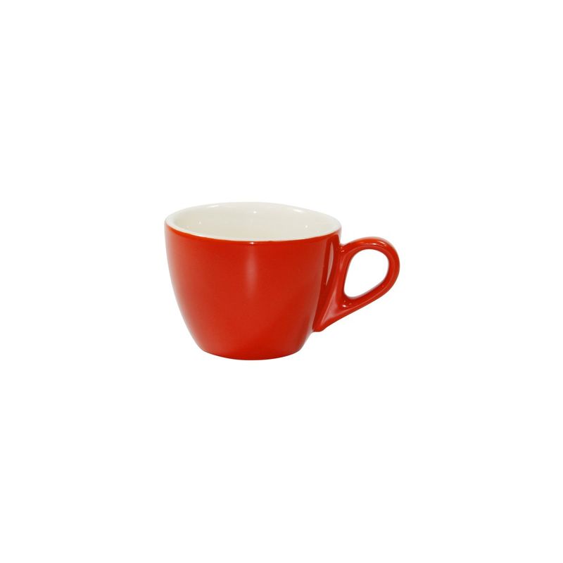 BREW -CHILLI/WHITE LARGE FLAT WHITE  CUP 220ml (*BW0015*) = PACK OF 6 X EACHES