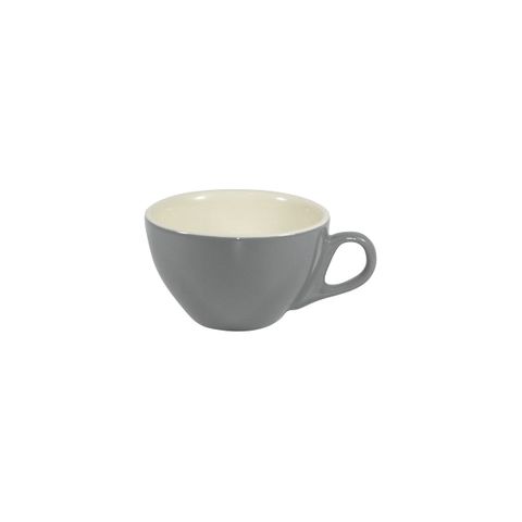 BREW-FRENCH GREY/WHITE CAPPUCCINO CUP 220ml (*BW0530*) = PACK OF 6 X EACHES