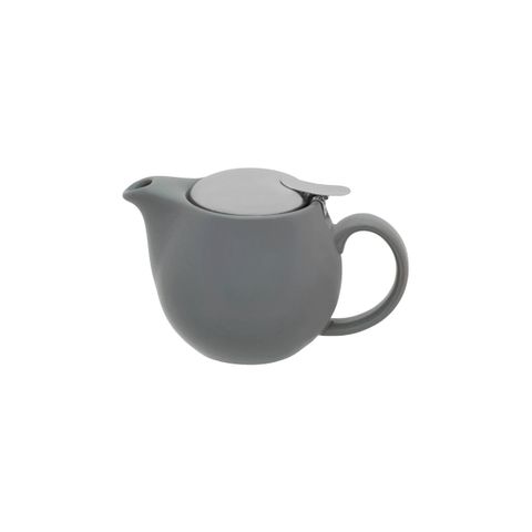 BREW-FRENCH GREY INFUSION TEAPOT S/S LID/INFUSER- 350ml (*BW0570*) = PACK OF 2 X EACHES