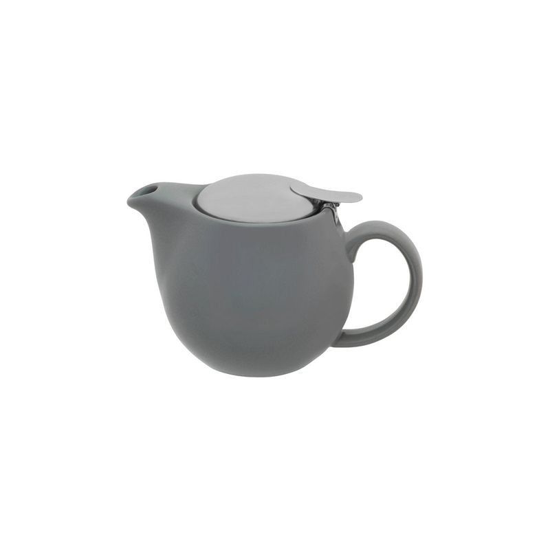 BREW-FRENCH GREY INFUSION TEAPOT S/S LID/INFUSER- 350ml (*BW0570*) = PACK OF 2 X EACHES