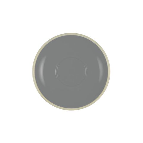 BREW-FRENCH GREY/WHITE SAUCER TO SUIT BW0530/535 140mm (*BW0540*) = PACK OF 6 X EACHES