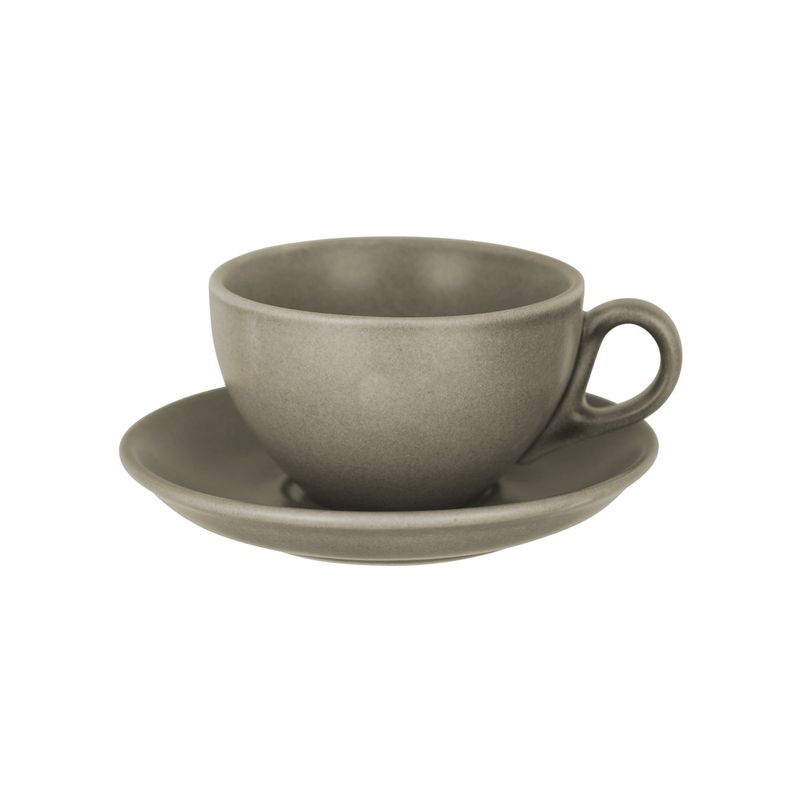BREW CAPPUCCINO CUP 220ml FROST GREY (*BW8430*) = PACK OF 6 X EACHES