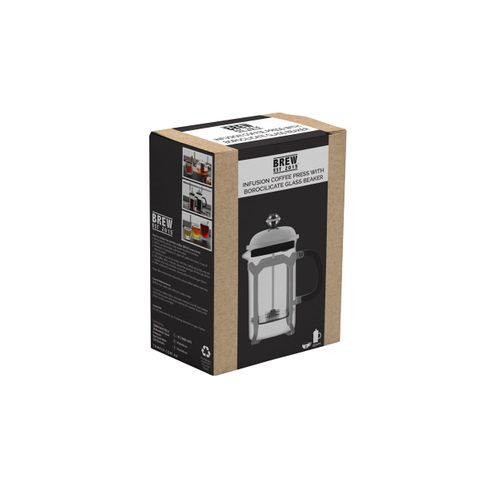 BREW INFUSION COFFEE PRESS w/ABS KNOB S/S 350ml (*BW9010*) = PACK OF 2 X SETS