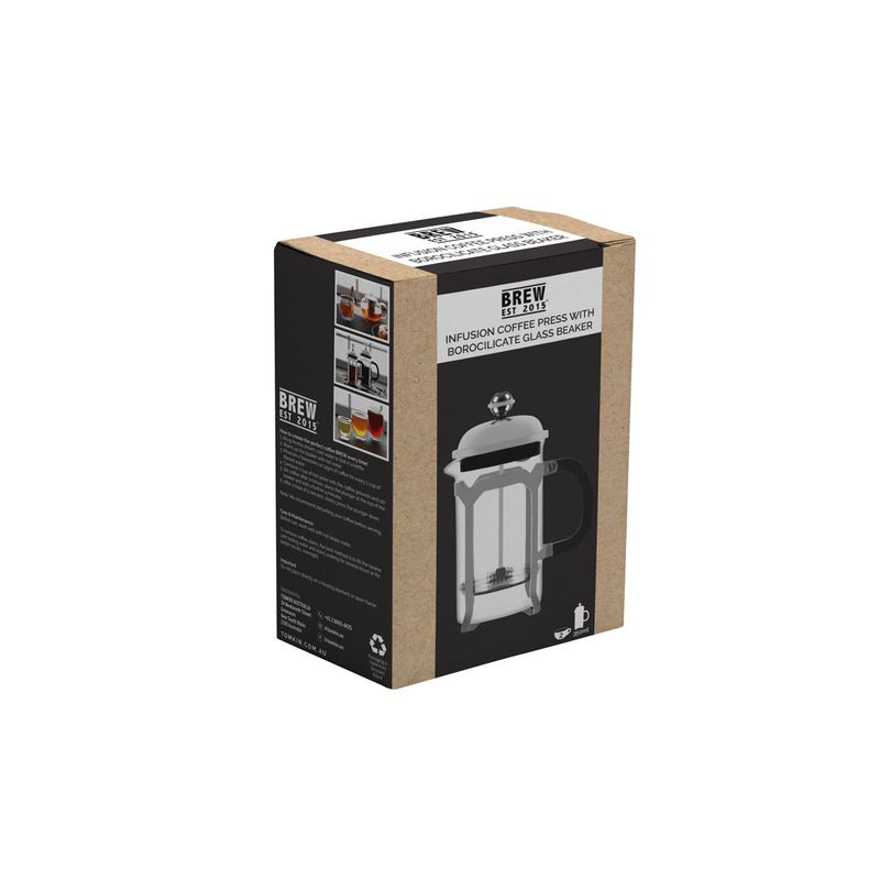 BREW INFUSION COFFEE PRESS w/ABS KNOB S/S 350ml (*BW9010*) = PACK OF 2 X SETS