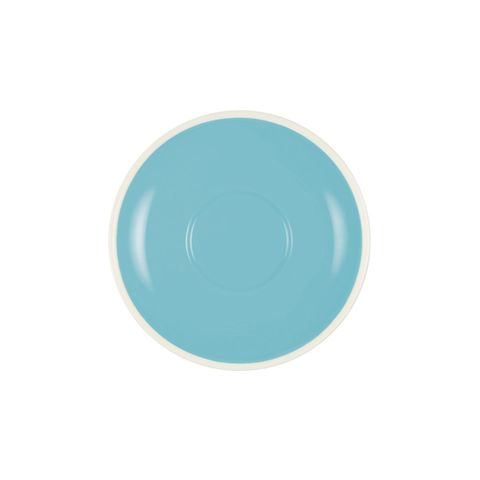 BREW-MAYA BLUE/WHITE  SAUCER TO SUIT BW0630/635 140mm (*BW0640*) = PACK OF 6 X EACHES