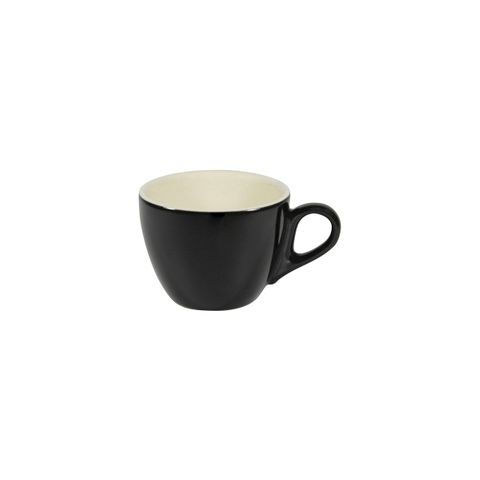 BREW-ONYX/WHITE FLAT WHITE  CUP 160ml (*BW1010*) = PACK OF 6 X EACHES