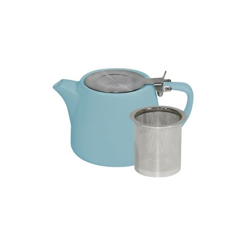 BREW-MAYA BLUE STACKABLE TEAPOT 500ml SS INFUSER/LID (*BW0660*) = PACK OF 2 X EACHES