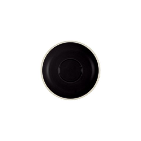 BREW-ONYX/WHITE ESPRESSO SAUCER TO SUIT BW1000 (*BW1005*) = PACK OF 6 X EACHES