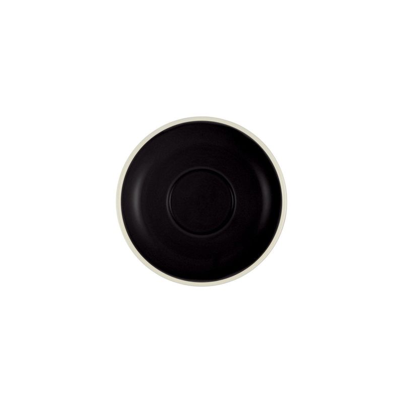 BREW-ONYX/WHITE ESPRESSO SAUCER TO SUIT BW1000 (*BW1005*) = PACK OF 6 X EACHES