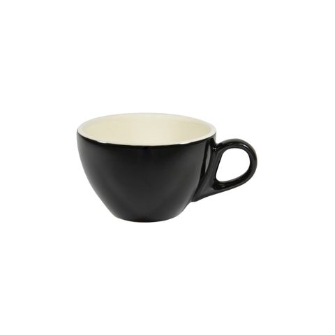 BREW-ONYX/WHITE  LATTE CUP 280ml (*BW1045*) = PACK OF 6 X EACHES