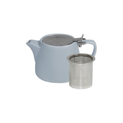 BREW-SILVER ICE STACKABLE MATT TEAPOT 500ml SS INFUSER (*BW0860*) = PACK OF 2 X EACHES