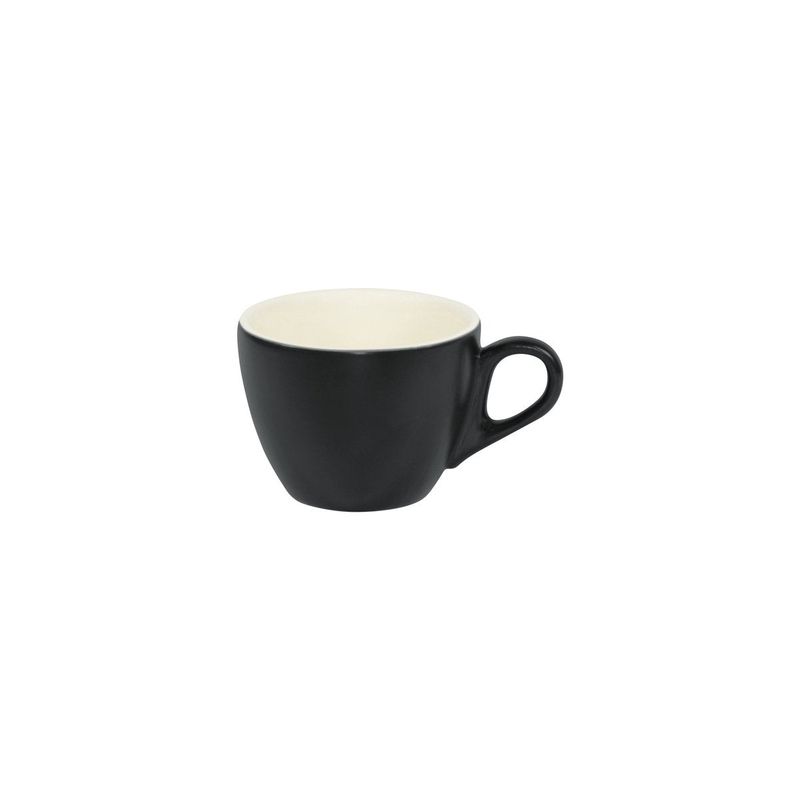 BREW-SMOKE/WHITE MATT FLAT WHITE  CUP 160ml (*BW0710*) = PACK OF 6 X EACHES