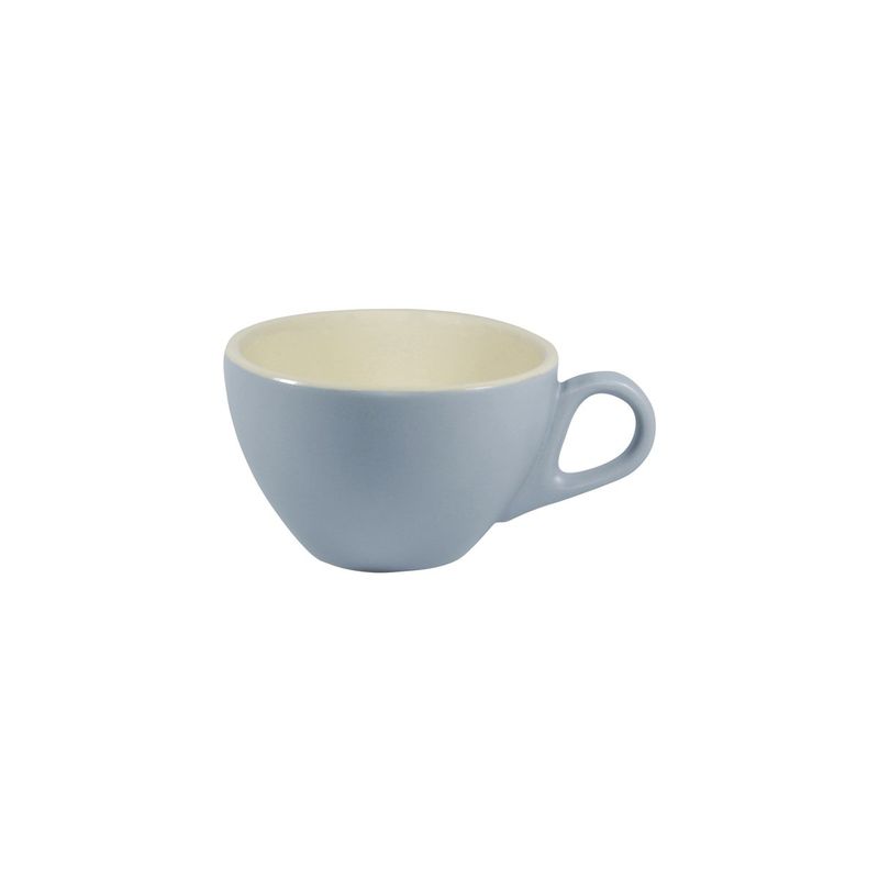 BREW-SILVER ICE/WHITE MATT CAPPUCCINO CUP 220ml (*BW0830*) = PACK OF 6 X EACHES