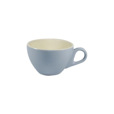 BREW-SILVER ICE/WHITE MATT LATTE CUP 280ml (*BW0845*) = PACK OF 6 X EACHES