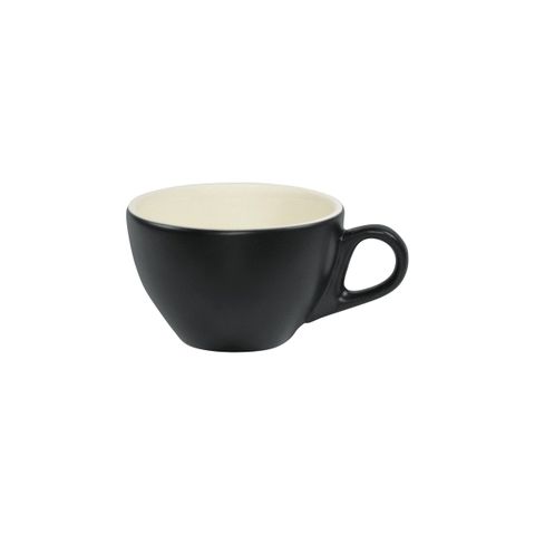 BREW-SMOKE/WHITE MATT LATTE CUP 280ml (*BW0745*) = PACK OF 6 X EACHES