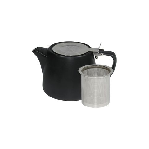 BREW-SMOKE STACKABLE MATT TEAPOT 500ml SS INFUSER/LID (*BW0760*) = PACK OF 2 X EACHES