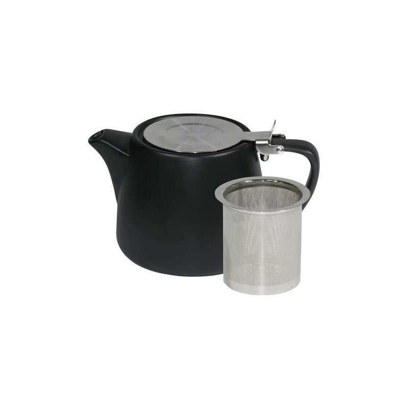 BREW-SMOKE STACKABLE MATT TEAPOT 500ml SS INFUSER/LID (*BW0760*) = PACK OF 2 X EACHES