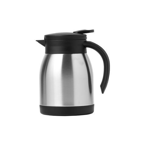 CHEF INOX SERVE JUG FLAT LID SATIN PUSH BUTTON 155mm 600ml (*71201*) =  1 X EACH
