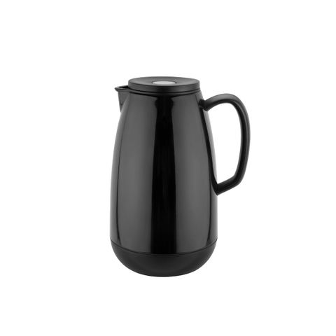 CHEF INOX EVENT JUG w/GLASS INSERT PUSH LID BLK 250mm 1.0lt (*71221*) =  1 X EACH