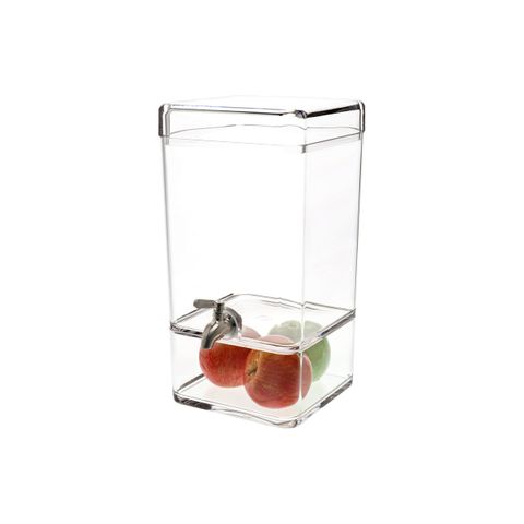 CHEF INOX SQUARE JUICE DISPENSER POLY 247x200x384mm 7.5lt (*54970*) =  1 X EACH